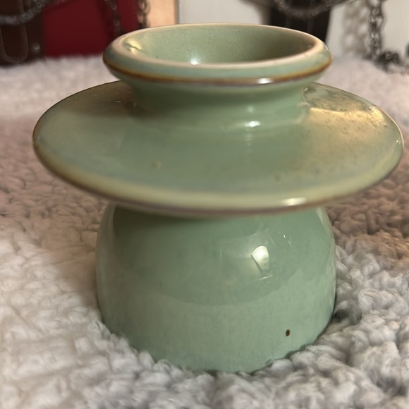 The Original Butter Bell Crock by L Tremain 2013 French Ceramic Sea Spray Green - Picture 4 of 5